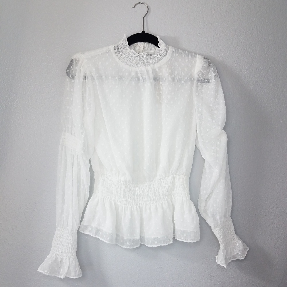 Swiss dot blouse - Picture 7 of 8